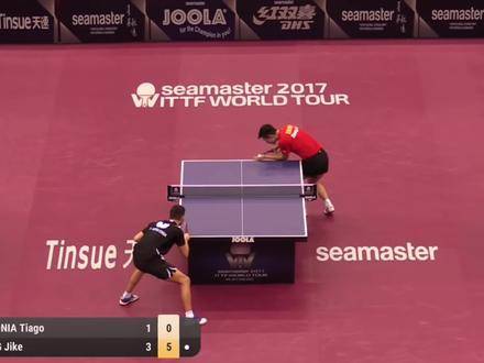 2017卡塔尔公开赛巅峰对决：张继科迎战阿波罗尼亚！