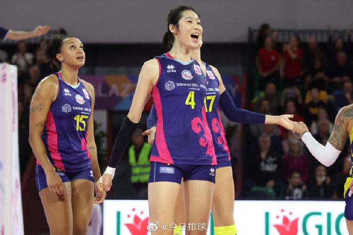 朱婷意甲联赛18分 得分全队最高