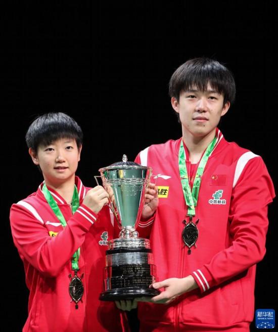 乒乓球——世乒赛:王楚钦/孙颖莎混双夺冠