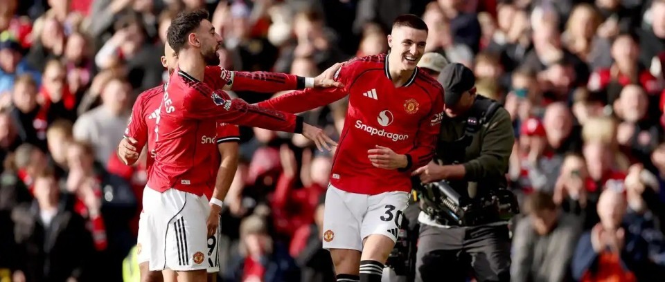 传射建功，B费当选与水晶宫一役曼联队内最佳球员