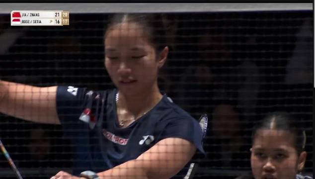 贾一凡张殊贤直落两局胜印尼组合，晋级全英赛下一轮