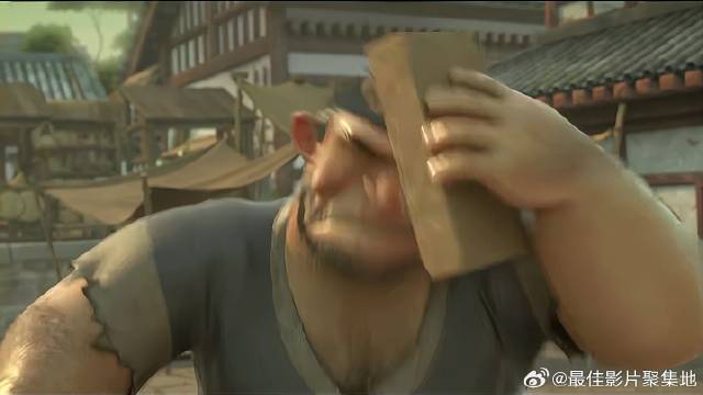 哪吒偷跑出来捣乱，老嫂子尖叫，拿搬砖拍晕自己