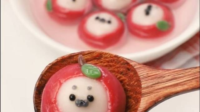 海豹苹果汤圆可可爱爱一口一个