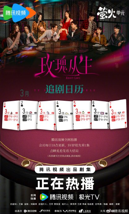 《玫瑰丛生》开播3分钟热度破亿，刘宇宁王子文上演全员情感修罗场