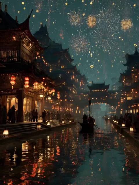 AI视频还原古人元宵盛景，汉服游长安体验千年繁华