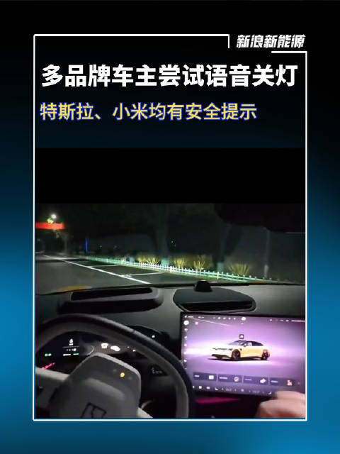 多品牌汽车车主尝试语音关闭大灯