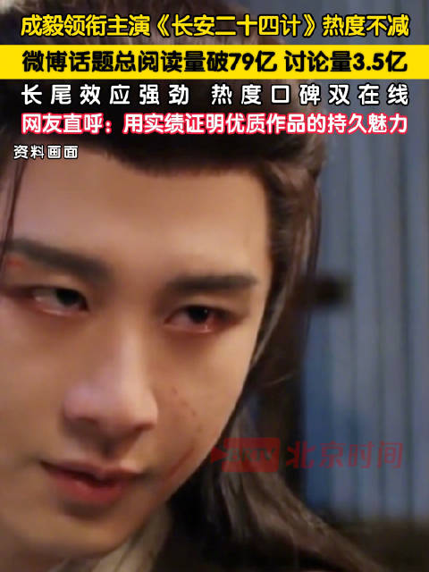 成毅长安二十四计阅读量破79亿