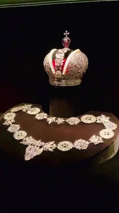 沙俄王室珍宝亮相莫斯科钻石基金馆