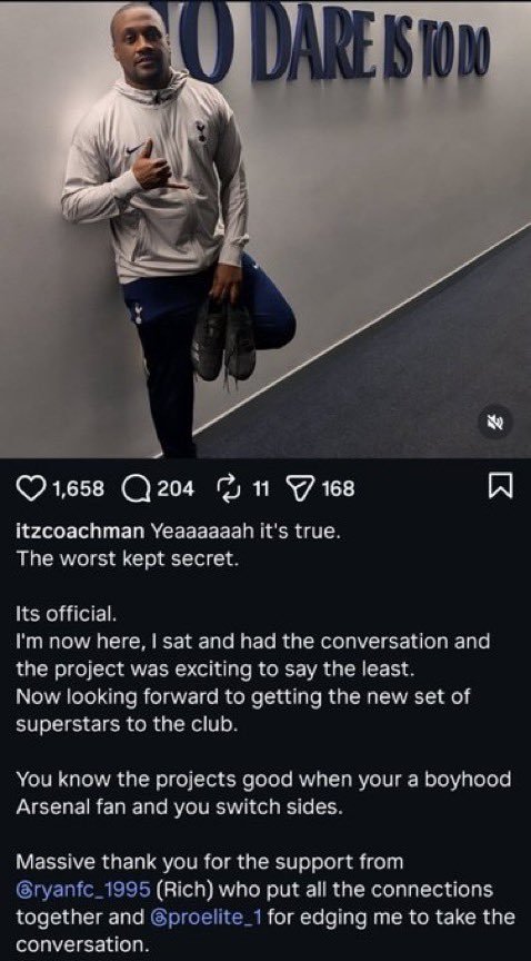 热刺新球探科奇曼社交媒体言论引高层不满