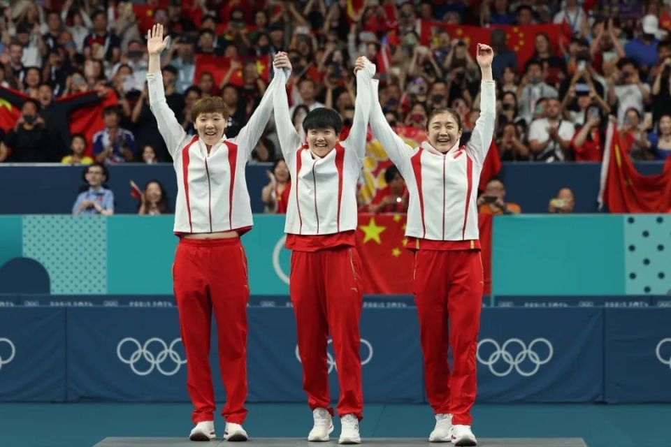 国乒女团奥运五连冠!乒乓球项目圆满收官|巴黎奥运会高清图集