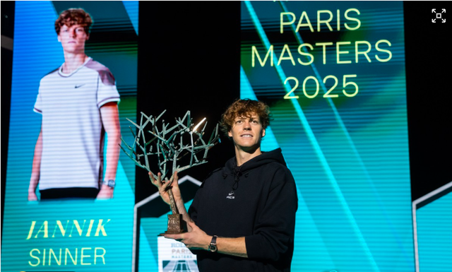 2025巴黎站封王的辛纳重回网坛世界第一宝座,剑指ATP年终总决赛_新闻