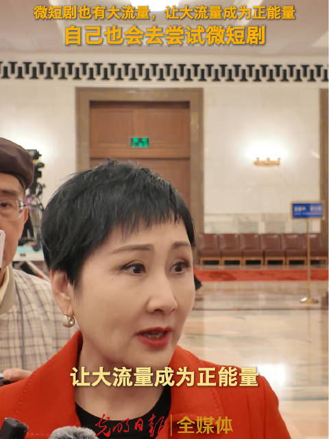 张凯丽委员透露会尝试拍摄微短剧