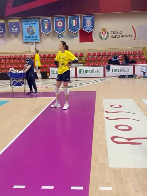 朱婷出战意大利女排联赛四分之一决赛第二回合