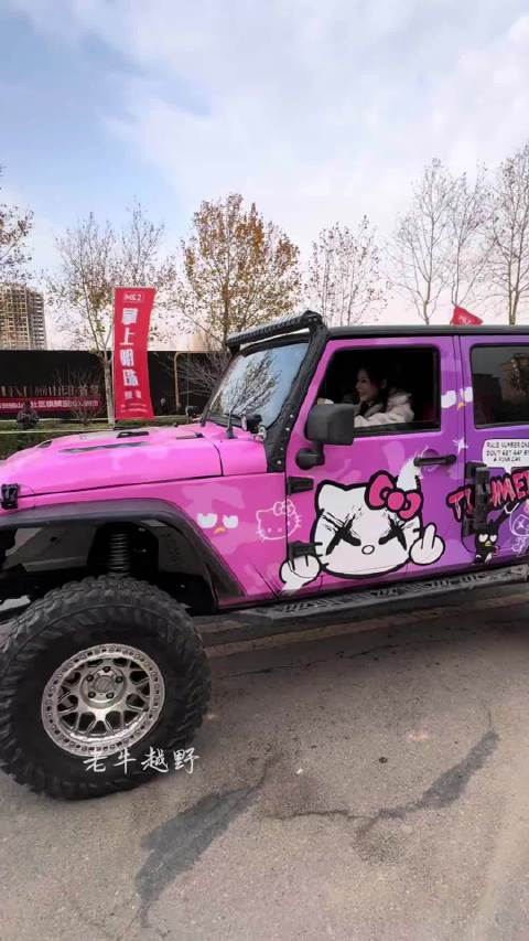 美女司机迷之操作…可惜了这牧马人