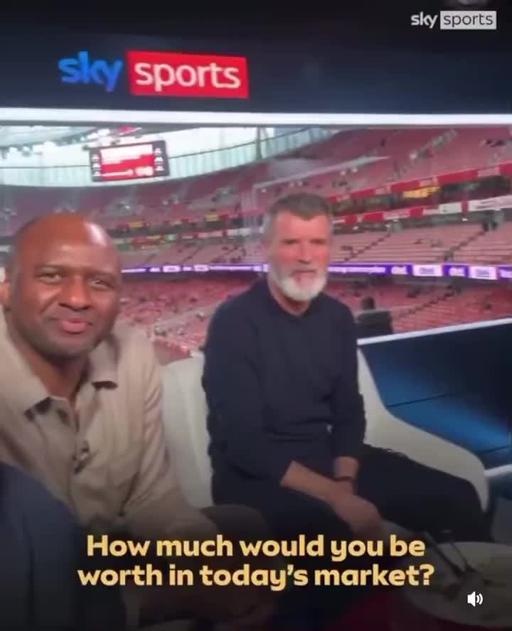 罗伊·基恩称若赖斯值1亿英镑自己值2.5亿