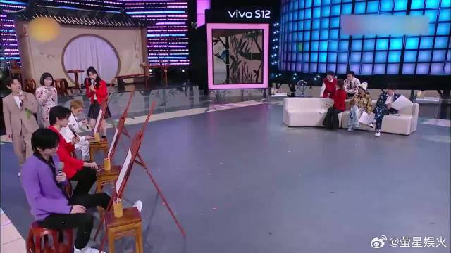 刘宇宁自信作画，被何炅调侃相当敢动手啊，笑翻全场！