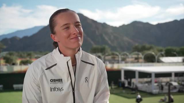 斯瓦泰克享受印第安维尔斯阳光，期待帮助更多孩子