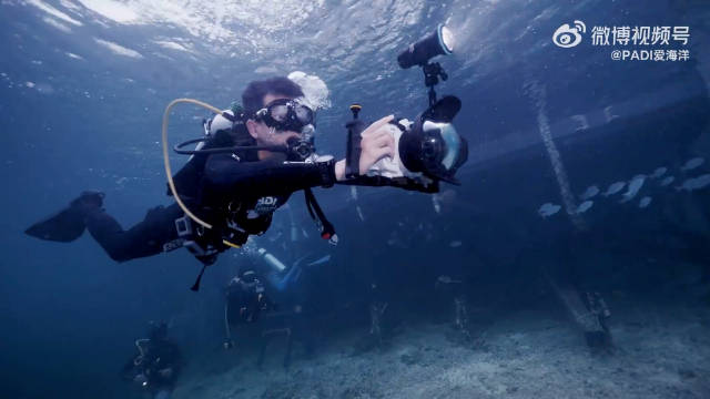 李现出任PADI全球青年海洋大使，发布深海vlog呼吁守护海洋