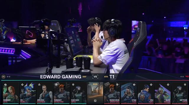 VCT大师赛:惨遭T1碾压，EDG 0-2不敌T1被送回家