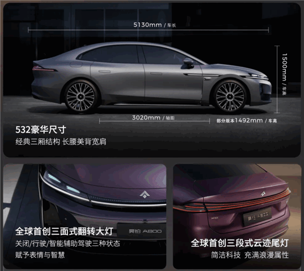 16.48万起 尊界S800同款896线激光雷达!一文看懂昊铂A800四款配置差异_华为_智慧_车型