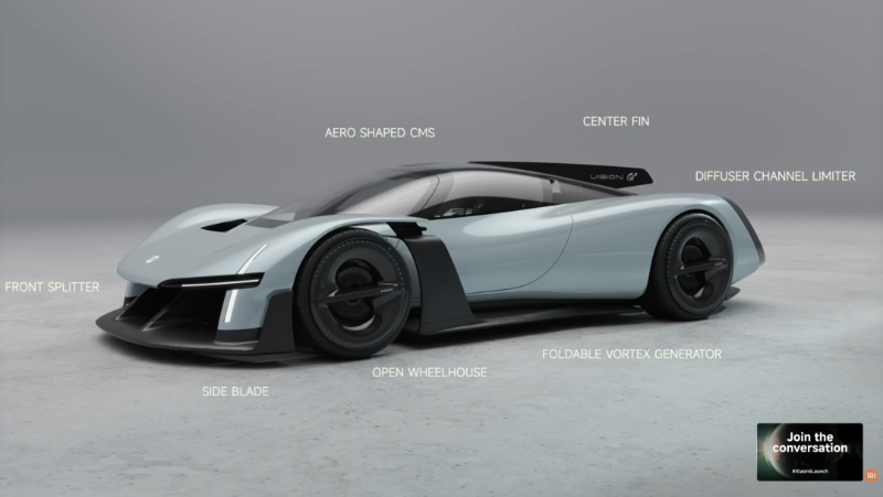 小米发布首款超跑概念车Vision GT