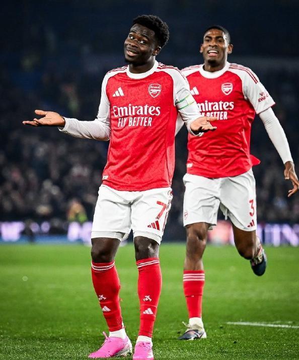 萨卡超亨利独享队史第1！曼城翻车送礼，阿森纳1-0布莱顿双喜临门