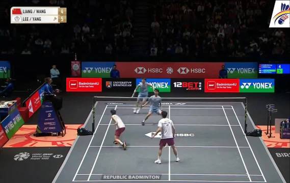 梁伟铿王昶苦战三局晋级全英赛男双八强