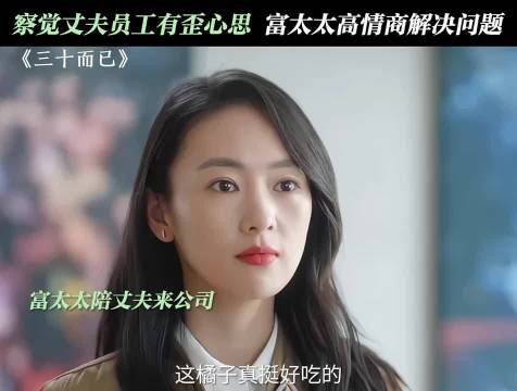 察觉丈夫员工有歪心思 富太太高情商解决问题 三十而已｜童瑶｜李泽锋