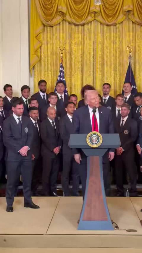 特朗普白宫接见梅西，盛赞其表现