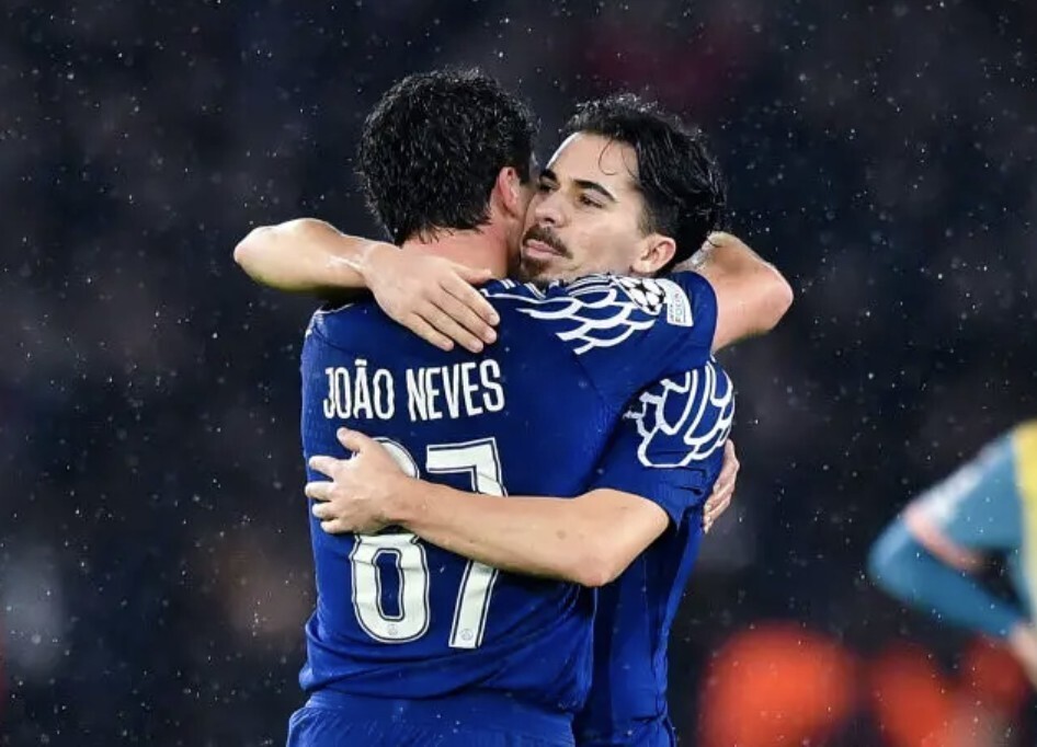 维蒂尼亚：B费曾想说服若昂-内维斯去曼联，我则说服他来巴黎