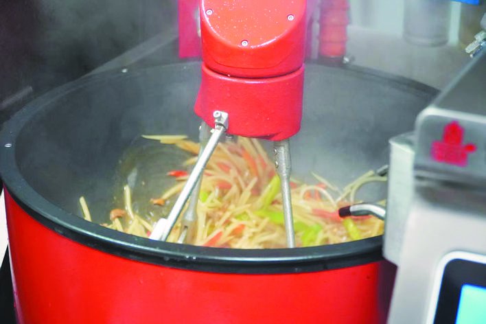 “炒菜机器人”合肥高校上岗