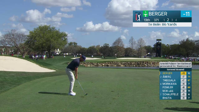 阿诺德·帕尔默邀请赛次轮伯格5杆领跑，麦克罗伊升至T9
