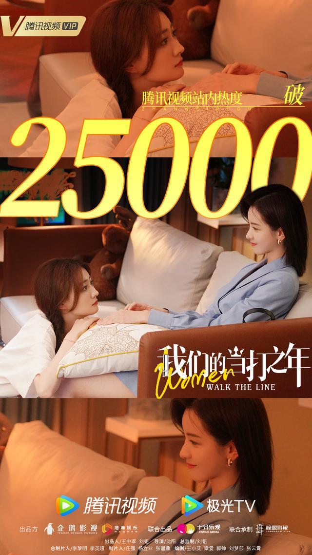 徐璐、陈都灵《我们的当打之年》腾讯视频站内热度破25000