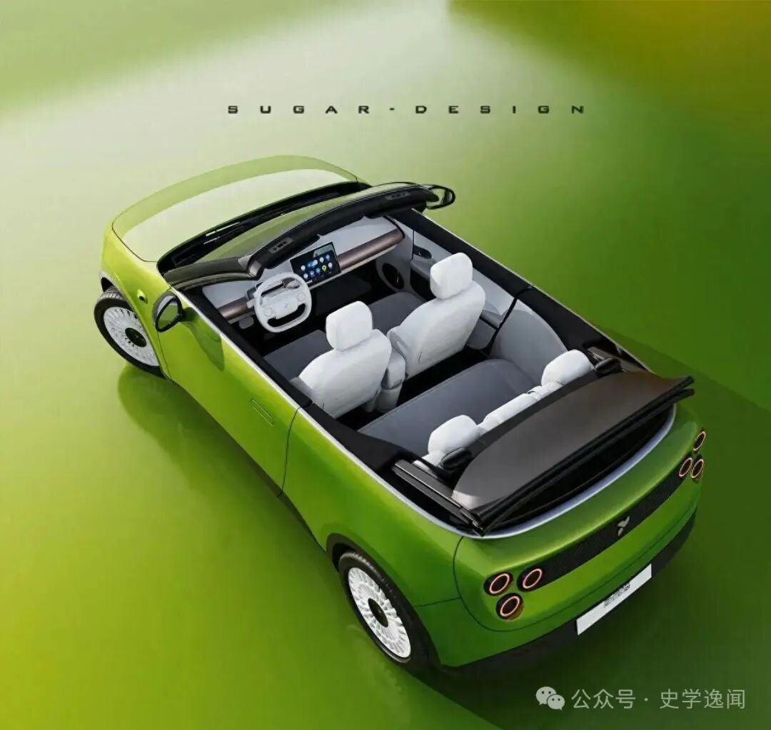 萤火虫敞篷版渲染图曝光,带网格罩的探照灯尽显霸气,网友:出必买?