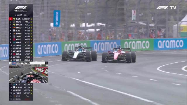 勒克莱尔与拉塞尔11圈激烈攻防，T9、T11成关键超车点