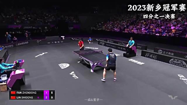 樊振东新乡冠军赛力克17岁小将林诗栋