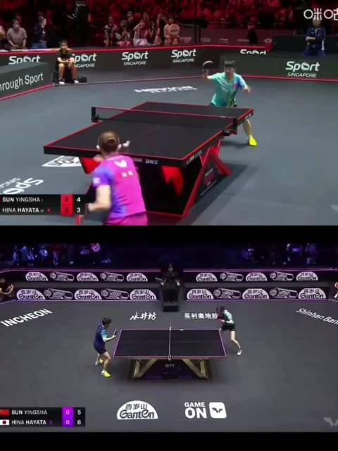 不愧是专门去学了这球，这次给用上了 早田希娜 孙颖莎