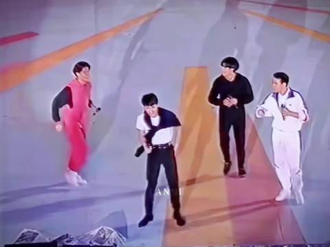 34年前四大天王黎明郭富城张学友刘德华首次同台斗歌