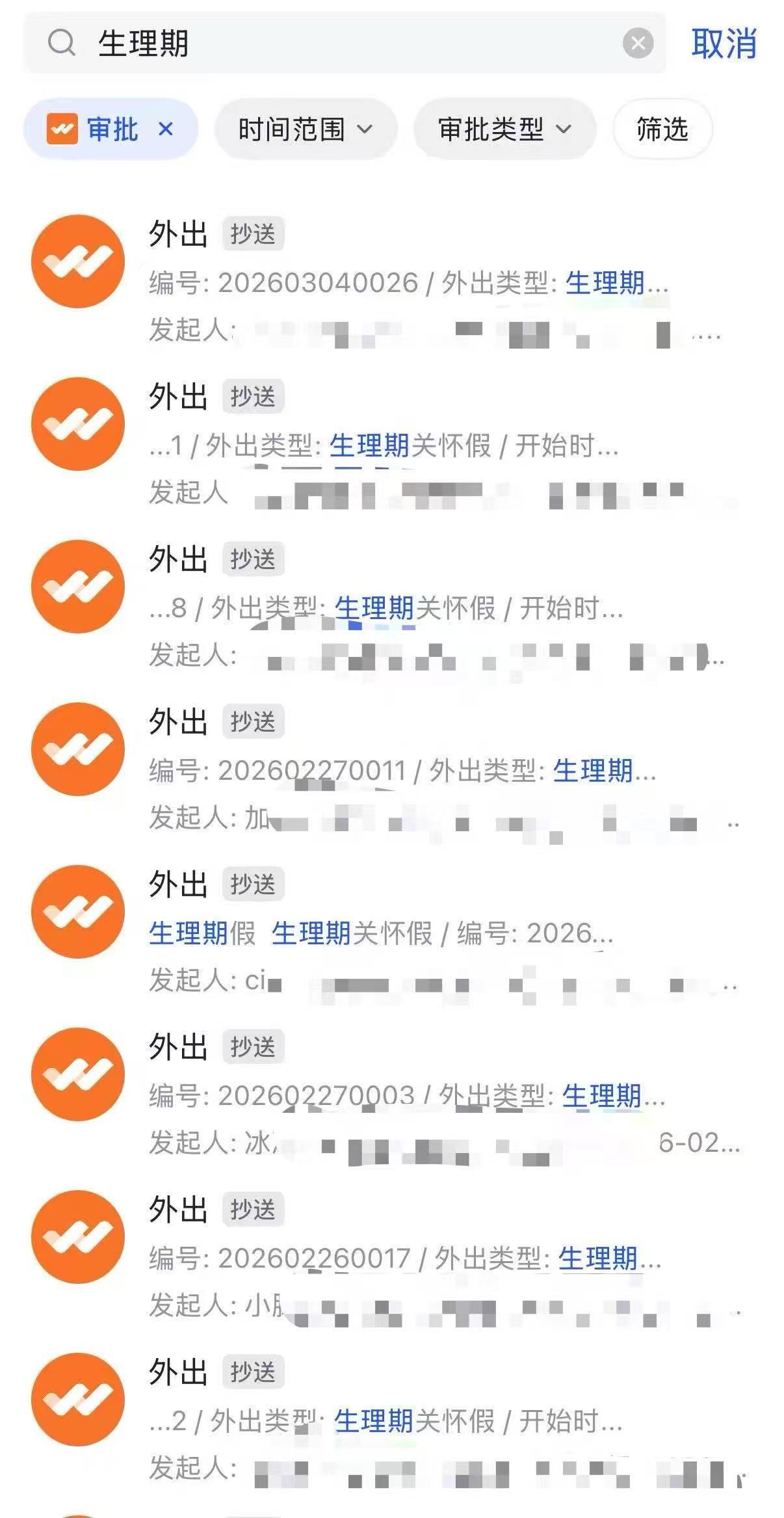 楊樹的公司設置了生理期關懷假。 受訪者供圖