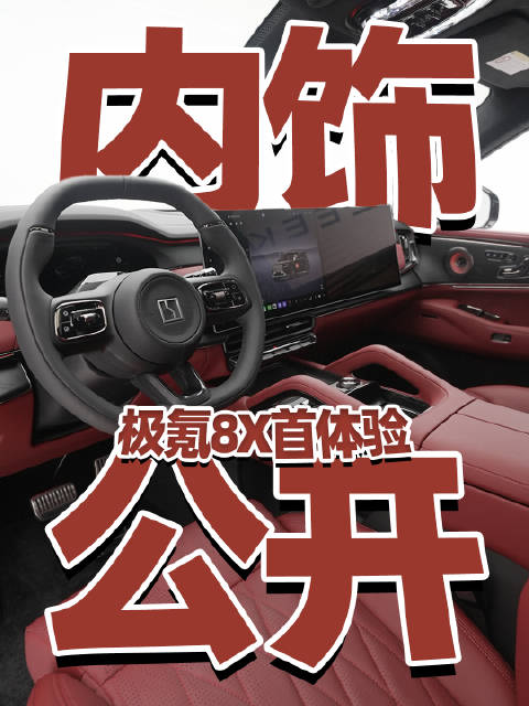 极氪8X内饰公开，兄弟们来投个票看看如何？