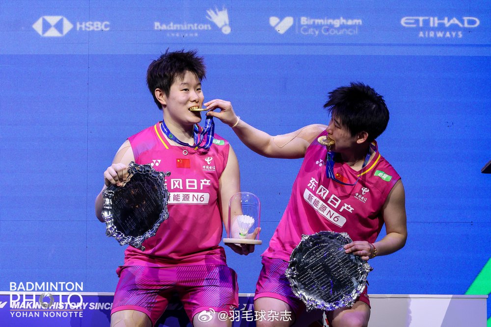 国羽全英赛夺女单女双冠军，王祉怡谭宁刘圣书首登顶
