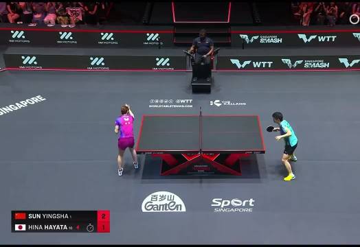 孙颖莎赞早田希娜为可敬对手