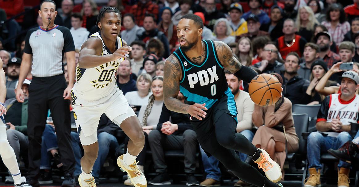 利拉德复出格兰特28分 开拓者力克步行者