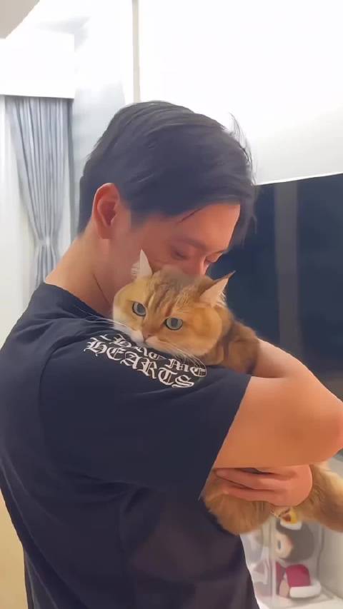周冠宇赛场疾驰私下宠猫，分享领养玉米粒故事