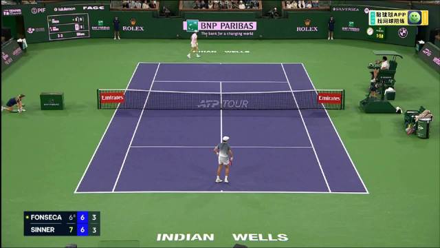 辛纳双抢七击败丰塞卡晋级八强