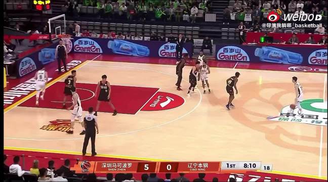 哈维命中辽篮生涯第一计三分球