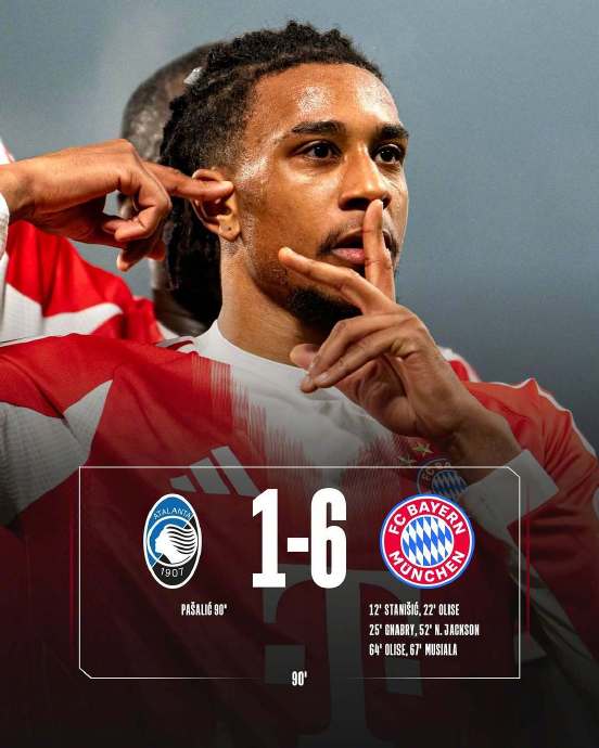 拜仁客场6-1血洗亚特兰大，欧冠八强已无悬念？