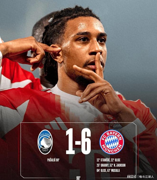 欧冠双赛狂欢：5-2、6-1！拜仁横扫亚特兰大，马竞狂胜热刺