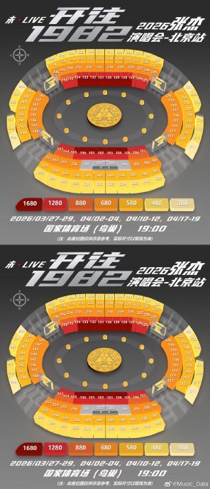 张杰鸟巢连开12场！36.7万张票秒光，最后抢票机会别错过