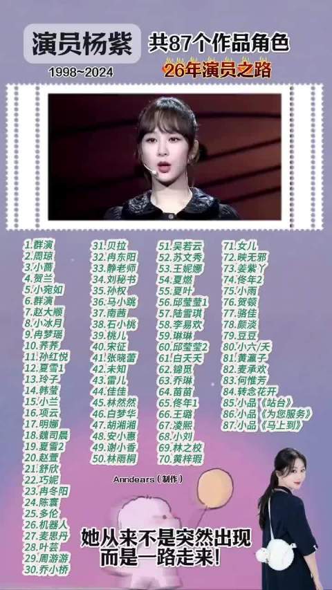 杨紫八部养老剧横跨多题材成经典